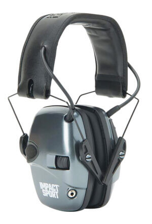 Howard Leight R02532 Impact Sport 22 dB Over the Head Gray/Black Youth/Adult Small