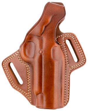 1791 Gunleather MOBH1BRWR BH1 Optic Ready OWB 01 Brown with Mossy Oak Leather Belt Slide Fits 5″ 1911