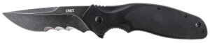 CRKT 2866 Catchall 5.51″ Fixed Sheepsfoot Plain Brushed Satin 8Cr13MoV SS Blade/Black GRN w/Rubber Overlay Handle Includes Sheath