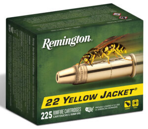 Remington Ammunition 21233 Yellow Jacket Rimfire 22 LR 33 gr Truncated Cone Hollow Point (TCHP) 225rd Box