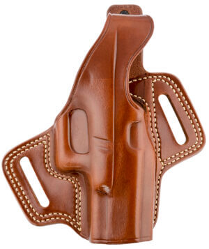 Galco FL226 Fletch OWB Tan Leather Belt Slide Fits Glock 19 Gen1-5 Fits Glock 19X Fits Glock 23 Gen2-5 Right Hand