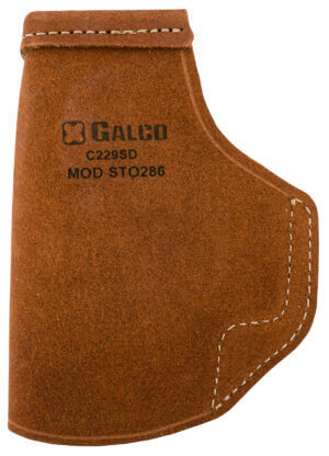 Galco STO286 Stow-N-Go IWB Natural Leather Belt Clip Fits Glock 26 Gen3-5/27 Gen3-5/33 Right Hand