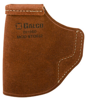 Galco STO652 Stow-N-Go  IWB Natural Leather Belt Clip Fits S&W M&P Shield/2.0/Walther PPS Right Hand