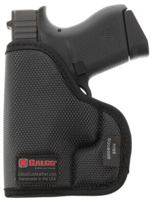 Galco SOU652B StukOn-U Black Gripper Shell Pocket Fits S&W M&P Shield/Glock 33/Taurus G2C Ambidextrous