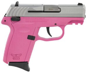 SCCY Industries CPX1TTPKG3 CPX-1 Gen3 9mm Luger Caliber with 3.10″ Barrel 10+1 Capacity Pink Finish Picatinny Rail Frame Serrated Stainless Steel Slide & Polymer Grip
