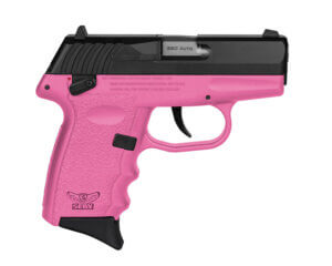 SCCY Industries CPX-4CBPK CPX-4 380 ACP 10+1 2.96″ Pink Polymer Serrated Black Nitride SS Slide Finger Grooved Pink Polymer Grip