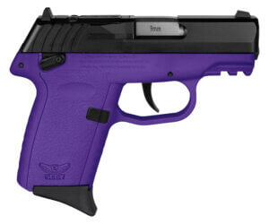 SCCY Industries CPX1CBPURDRG3 CPX-1 Gen3 RDR 9mm Luger 10+1 3.10″ Purple Polymer w/Picatinny Rail Serrated Black Nitride SS Slide Purple Polymer Grip