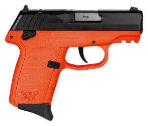 SCCY Industries CPX1CBORRDRG3 CPX-1 Gen3 RDR 9mm Luger 10+1 3.10″ Orange Polymer w/Picatinny Rail Serrated Black Nitride SS Slide Orange Polymer Grip