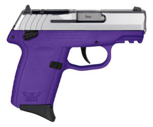 SCCY Industries CPX1TTPURDRG3 CPX-1 Gen3 RDR 9mm Luger 10+1 3.10″ Purple Polymer w/Picatinny Rail Serrated SS Slide Purple Polymer Grip