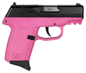 SCCY Industries CPX2CBPKRDRG3 CPX-2 Gen3 RD 9mm Luger 10+1 3.10″ Pink Polymer w/ Picatinny Rail Serrated Black Nitride SS Slide Pink Polymer Grip