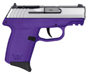 SCCY Industries CPX2TTPURDRG3 CPX-2 Gen3 RD 9mm Luger 10+1 3.10″ Purple Polymer w/Picatinny Rail Serrated Stainless Steel Slide Purple Polymer Grip