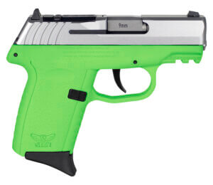 SCCY Industries CPX2TTLGRDRG3 CPX-2 Gen3 RD 9mm Luger 10+1 3.10″ Lime Green Polymer w/Picatinny Rail Serrated Stainless Steel Slide Lime Green Polymer Grip
