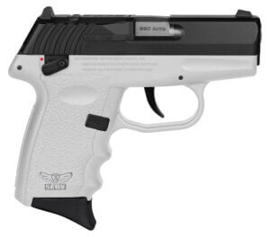 SCCY Industries CPX4CBWTRDRG3 CPX-4 RD 380 ACP 10+1 2.96″ White Polymer/Serrated Black Nitride Stainless Steel Slide/Finger Grooved White Polymer Grip