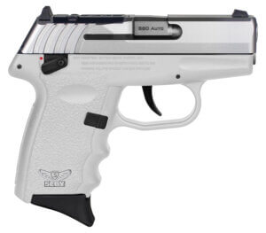 SCCY Industries CPX4TTWTRDRG3 CPX-4 RD 380 ACP 10+1 2.96″ White Polymer/Serrated Stainless Steel Slide/Finger Grooved White Polymer Grip