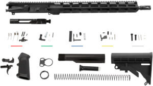 Aim Sports AR5CUB5 Complete Build Kit 5.56x45mm NATO 16″ Aluminum Black Hard Coat Anodized Receiver for AR-15