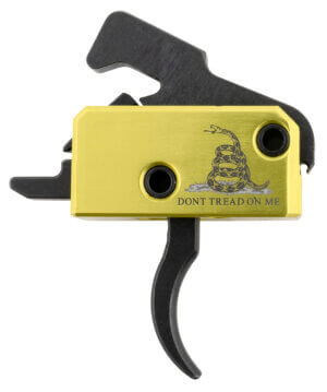 Rise Armament RA140FDTOM Don’t Tread on Me Trigger Assembly Single-Stage Flat Trigger with 3.50 lbs Draw Weight Don’t Tread on Me Flag Finish for AR-Platform