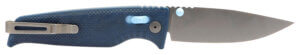 S.O.G SOG12790257 Altair XR 3.20″ Folding Plain Bead Blasted Cryo CPM 154 SS Blade/ Canyon Red w/Stone Blue Accents GRN Handle