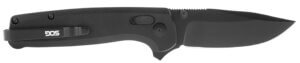 S.O.G SOGTM1027CP Terminus XR 2.95″ Folding Clip Point Plain Black TiNi D2 Steel Blade Black G10 Handle Includes Pocket Clip