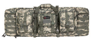 GPS Bags GPSDRC36ACU Double 36″ A-TACS AU 600D Polyester with 2 Padded Pistol Sleeves MOLLE Webbing & Lockable Zippers
