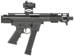 Tactical Superiority SIATAC09055RD Tac-9 9mm Luger 5.50″ Black Hard Coat Anodized Rec Picatinny Rail End Cap Black A2 Grip Includes Red Dot