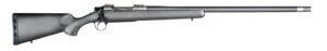 Christensen Arms 8010800205 Summit TI 300 PRC 3+1 26″ Carbon Fiber/Threaded Barrel Natural Titanium Black with Gray Webbing Thumbhole Stock