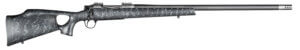 Christensen Arms CA10269815321 Summit TI 28 Nosler 3+1 26″ Carbon Fiber/Threaded Barrel Natural Titanium Black with Gray Webbing Thumbhole Stock