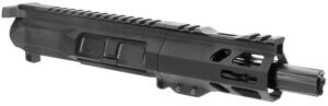 TacFire BU9MM4 Pistol Upper Assembly 9mm Luger 4″ Black Nitride Barrel 7075-T6 Aluminum Black Anodized Receiver M-LOK Handguard for AR-Platform