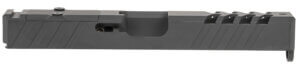 TacFire  Replacement Slide  40 S&W Graphite Black Cerakote Stainless Steel with Optics Cut & Slide Ports for Glock 23 Gen3