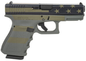 Glock UA265S204OP G26 Gen5 Subcompact 9mm Luger 3.43″ Barrel 10+1 Operator Flag Cerakote Frame & Front Serrated Slide Modular Backstrap Safe Action Trigger