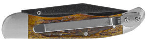 Remington Accessories 15647 Backwoods Folding Stonewashed Carbon Steel Blade Coffee Brown w/Remington Medallion Bone Handle