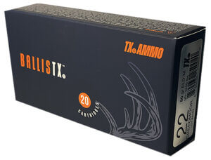 Texas Ammo Inc RTXA22C80ELDM BallisTX 22 Creedmoor 80 gr Extremely Low Drag-Match (ELD-M) 20rd Box