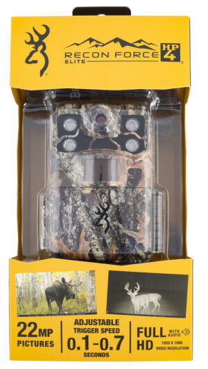 Browning Trail Cameras 7EHP4 Recon Force Elite HP4 2″ Color Display 22MP Resolution SDXC Card Slot/Up to 512GB Memory