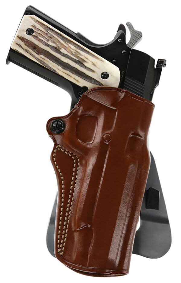 Galco SM2213R Speed Master 2.0 OWB Tan Leather Paddle Fits 1911 Fits 5″ Barrel Left Hand