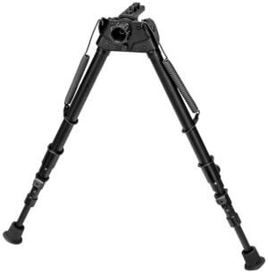 Primos 65827 Trigger Stick Bipod made of Steel with Black & Gray Finish QD Swivel Stud Attachment Type & Tall Height (Clam Package)