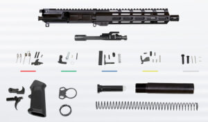 Aim Sports AR5CUB9 Complete Build Kit 5.56x45mm NATO 10.50″ Black Nitride Barrel 7075-T6 Aluminum Black Anodized Receiver 10″ M-LOK Handguard for AR-15