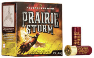 Federal PFX258FS4 Premium Prairie Storm FS 20 Gauge 3″ 1 1/4 oz 1300 fps 4 Shot 25rd Box