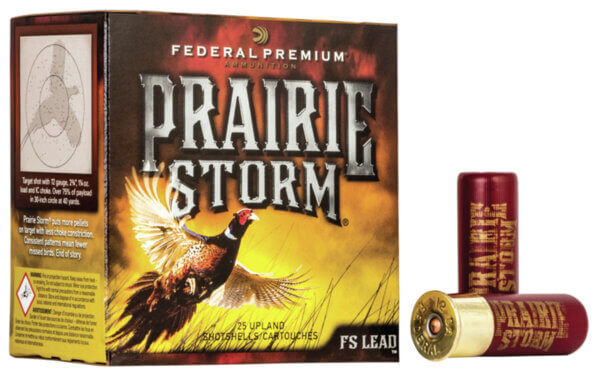 Federal PFX154FS6 Premium Prairie Storm FS 12 Gauge 2.75″ 1 1/4 oz 1500 fps 6 Shot 25rd Box