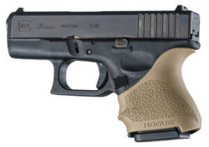 Hogue 17300 HandAll Hybrid Grip Sleeve made of Rubber with Textured Black Finish for 9mm Luger Springfield XD