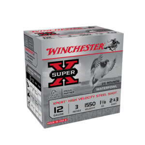 Winchester Ammo WEX12323 Super X Xpert High Velocity 12 Gauge 3″ 1 1/8 oz 1550 fps 2 3 Shot 25rd Box