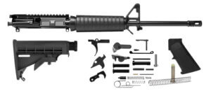 Aim Sports AR5CUB9 Complete Build Kit 5.56x45mm NATO 10.50″ Black Nitride Barrel 7075-T6 Aluminum Black Anodized Receiver 10″ M-LOK Handguard for AR-15