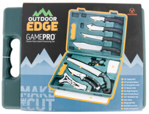 Outdoor Edge GP1 Game Pro Game Processor Kit 420J2 Stainless Steel Black Nonslip TPR