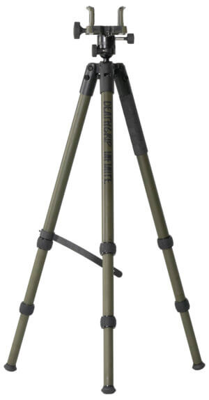 Bog-Pod 1159188 DeathGrip Infinite Tripod made of Aluminum with Black/OD Green Finish  Ball Head Mount  Hybrid Foot & DeathGrip Clamping System