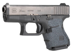 Hogue 17639 Wrapter Adhesive Grip made of Heavy Grit with Black Finish for Sig P320 Full Size with Medium Grip Module