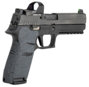 Hogue 17279 Wrapter Adhesive Grip made of Heavy Grit with Black Finish for Glock 19  19 MOS & 44 Gen 5 (No Backstrap)