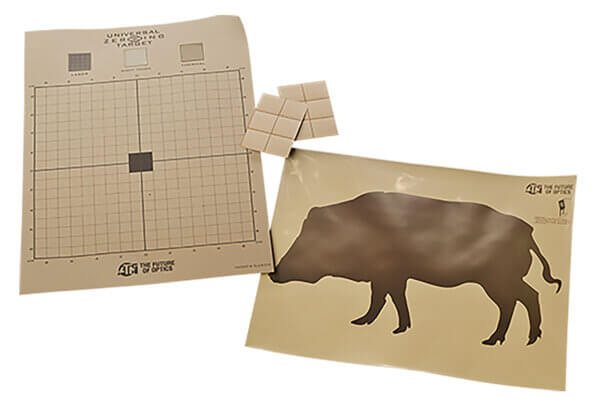 ATN ACMKIRTGBR Thermal Target Kit Boar Paper 30″ x 24″ Brown Includes 12 Plasters/2 Targets
