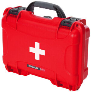 Nanuk 909FSA9 909 First Aid Case Red Resin with Latches 11.40″ L x 7″ W x 3.70″ H Interior Dimensions