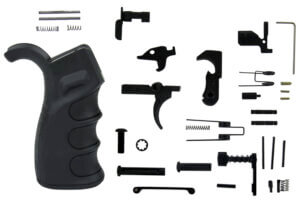 TacFire LPK02USAB Lower Parts Kit AR-15 Black PGAR-B Grip Black