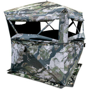 Primos 65112 Full Frontal Ground Veil Camo 150D Polyester 58″ x 58″ 67″ High