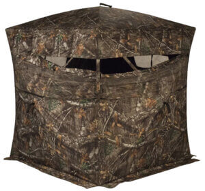 Primos 65112 Full Frontal Ground Veil Camo 150D Polyester 58″ x 58″ 67″ High