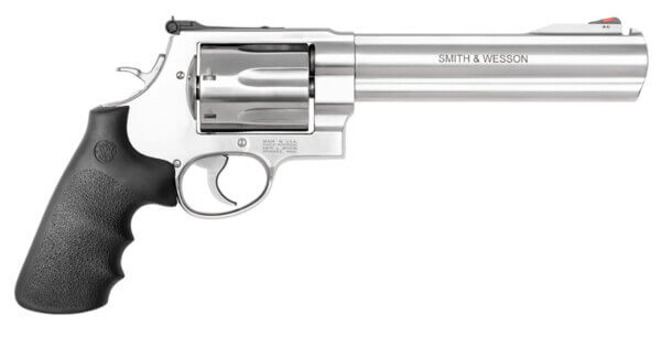 Smith & Wesson 13331 Model 350  350 Legend 7rd 7.50 Satin Stainless/Finger Grooved Black Polymer Grip”